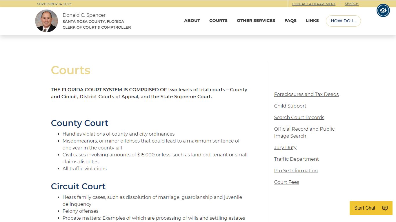 Courts - Santa Rosa County, FL Clerk of Court & Comptroller