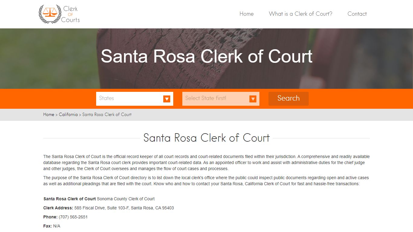 Santa Rosa Clerk of Court